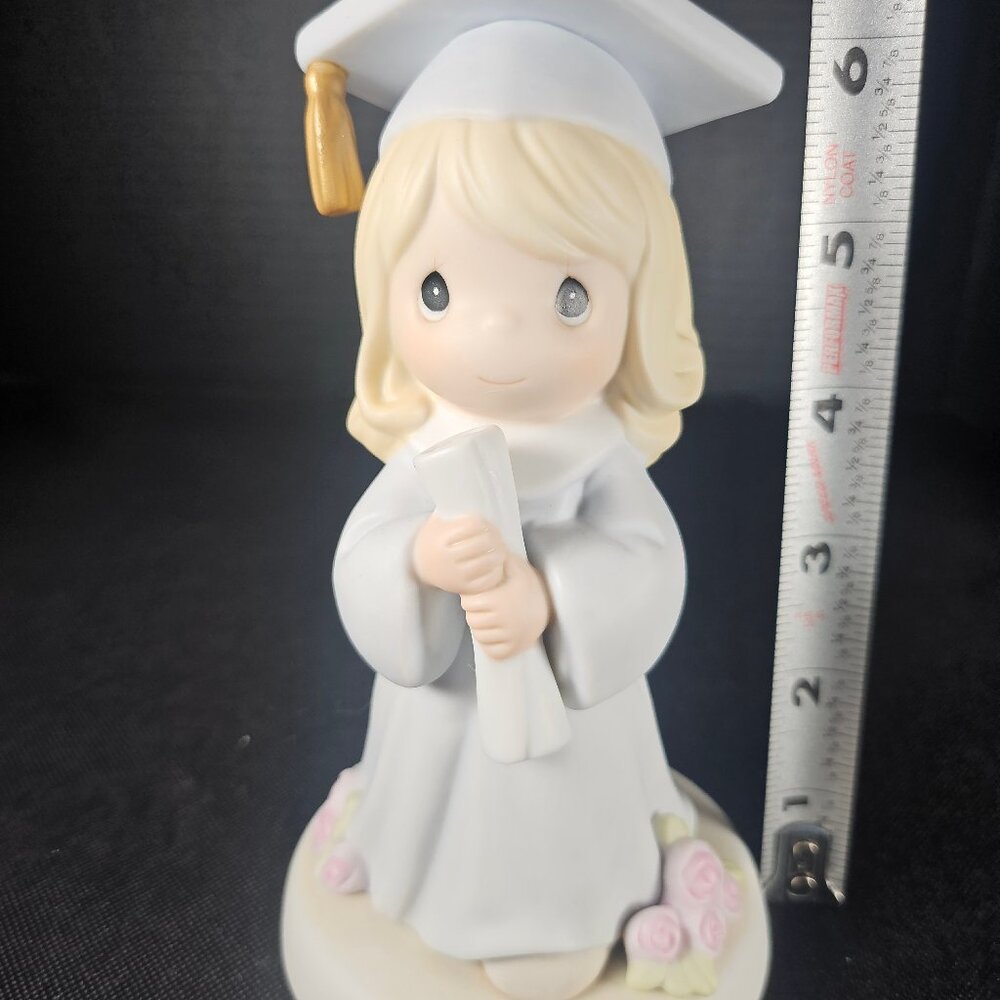 Precious Moments Graduation The Lord Is The Hope Of Our Future Blonde Haired - Picture 7 of 9